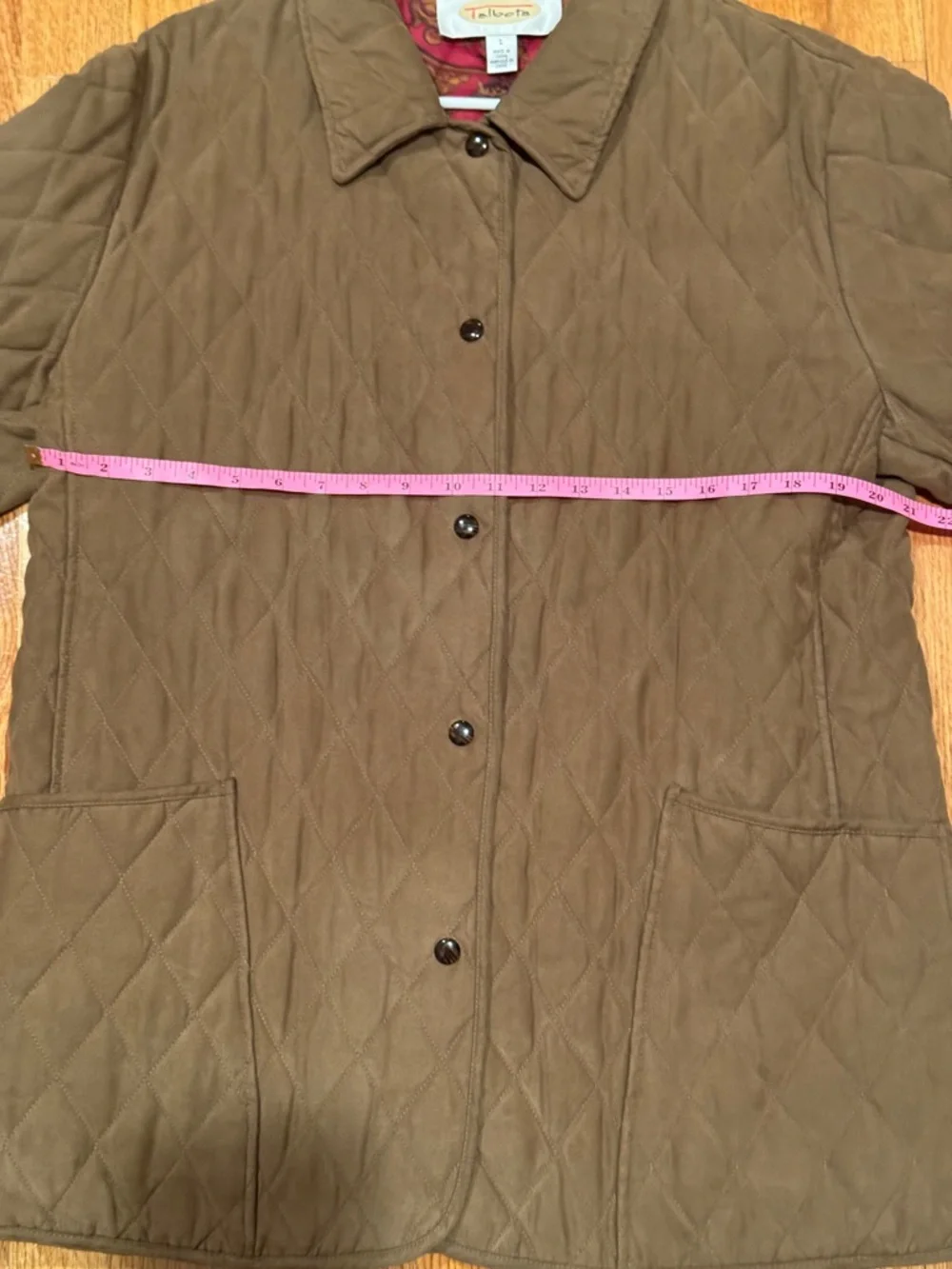 Talbots Tan Quilted Barn Jacket - Picture 12 of 12